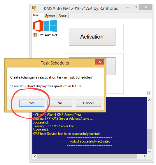 Reactivation task in KMSAuto Net